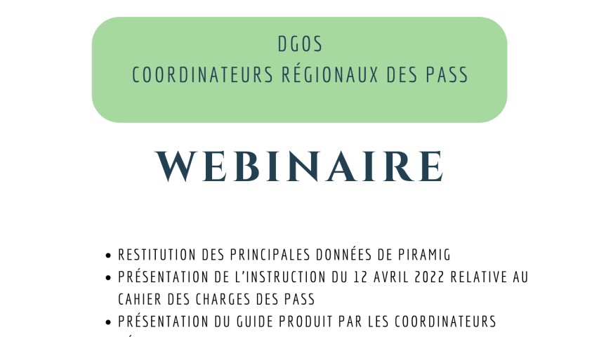Webinaire national PASS
