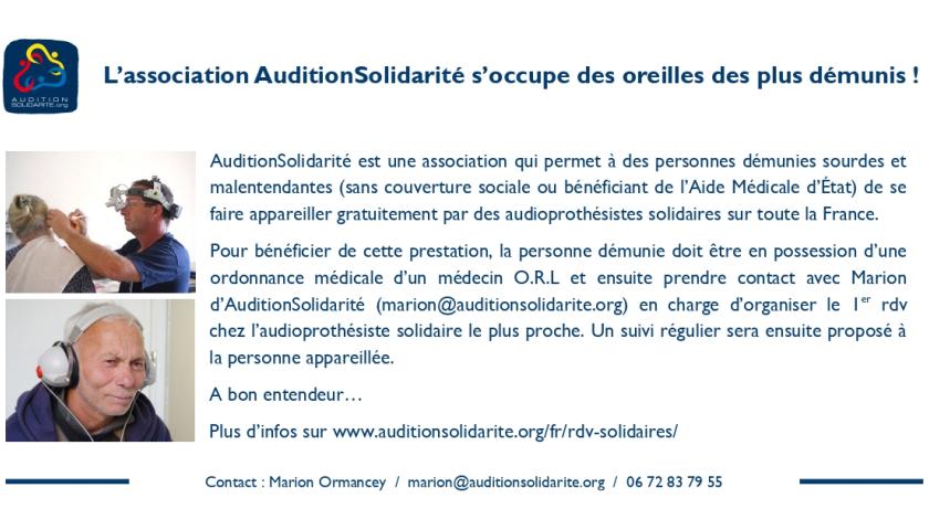 rdv solidaire audition